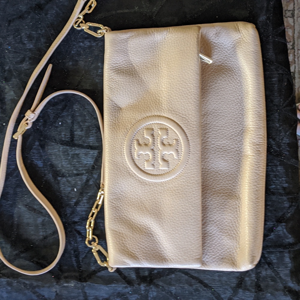 Tory Burch fold over cross body purse